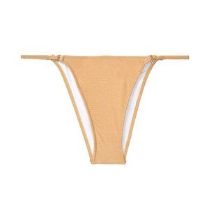 Victoria's Secret Swim Sardinia Shimmer String Bikini Bottom Size L